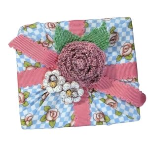 Floral Sewing Needle Pin Cushion Handmade